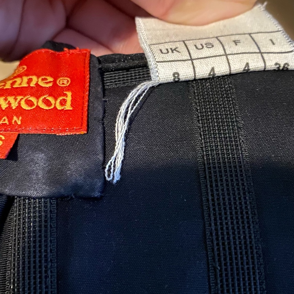 Vivienne Westwood vintage velvet corset with orb logo - Picture 4 of 7